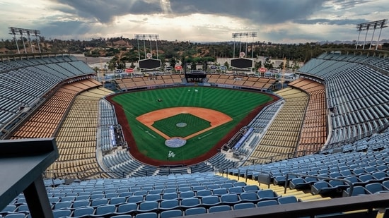 Two separate fires in Los Angeles, near the Dodger Stadium and at the Crypto.com Arena, sparked panic Two separate fires in Los Angeles, near the Dodger Stadium and at the Crypto.com Arena, sparked panic on Saturday. Videos from the scene showed locals being rushed out as authorities tried to control the blazes. A clip of a helicopter water bombing the fire surfaced on social media.