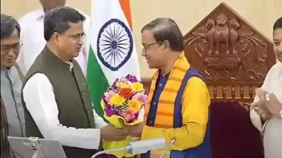 Two-time MLA Rampada Jamatia takes over as Tripura assembly speaker