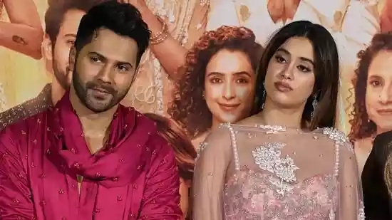 Varun Dhawan shields Janhvi Kapoor as duo get mobbed at Udaipur airport