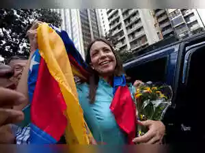 Venezuela's Nobel Prize-winner bets big on Trump as pressure builds on Maduro