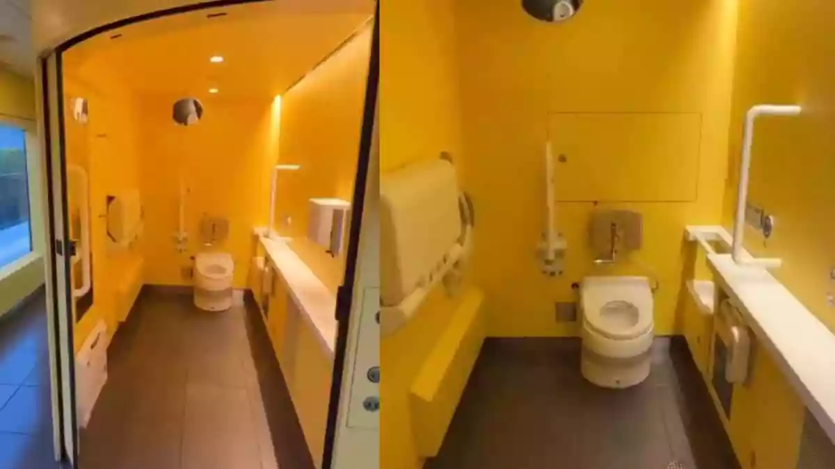 When people think of train washrooms, the image that usually comes to mind is tiny, restricted, and something you would rather avoid unless absolutely necessary. But a video making waves on X has completely flipped that stereotype. Shared by a passenger traveling on a Japanese bullet train, the clip shows a washroom which is spacious, equipped with high-tech facilities and the Internet is clearly sold.When people think of train washrooms, the image that usually comes to mind is tiny, restricted, and something you would rather avoid unless absolutely necessary. But a video making waves on X has completely flipped that stereotype. Shared by a passenger traveling on a Japanese bullet train, the clip shows a washroom which is spacious, equipped with high-tech facilities and the Internet is clearly sold.The short video opens with the man walking into the restroom, only to reveal an unexpectedly lavish space. With clean surfaces, modern fittings and more tech than most people have in their homes, it was all things luxurious. The clip has quickly gone viral, garnering responses from users.