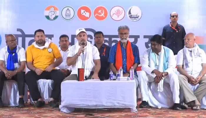 When Rahul Gandhi was asked about his opinion to name Tejashwi Yadav as the CM candidate of Mahagathbandhan, the Congress leader dodged the question and kept his answer towards unity in the alliance and 'vote chori' allegations. Congress leader Rahul Gandhi and Rashtriya Janata Dal leader Tejashwi Yadav held extensive roadshows in Bihar, where the duo cautioned the voters against the alleged vote theft by the BJP. During a press conference in the state, Rahul Gandhi was asked whether, just like Tejashwi Yadav is openly endorsing Rahul for the Prime Ministerial post, the Bihar Mahagathbandhan would declare Tejashwi as its Chief Ministerial face for Bihar. However, the Congress leader dodged the question and kept his answer towards unity in the alliance and 'vote chori' allegations.