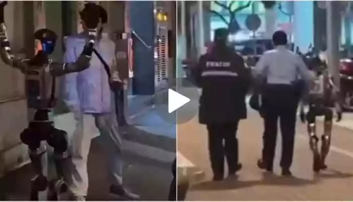 World's first 'robot arrest'