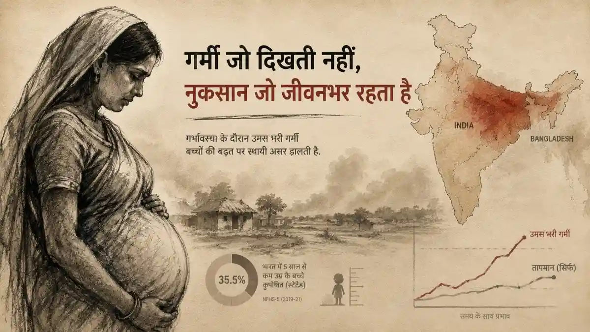गर्मी नहीं, उमस भी खतरा, बच्चा हो सकता है ठिगनेपन का शिकार