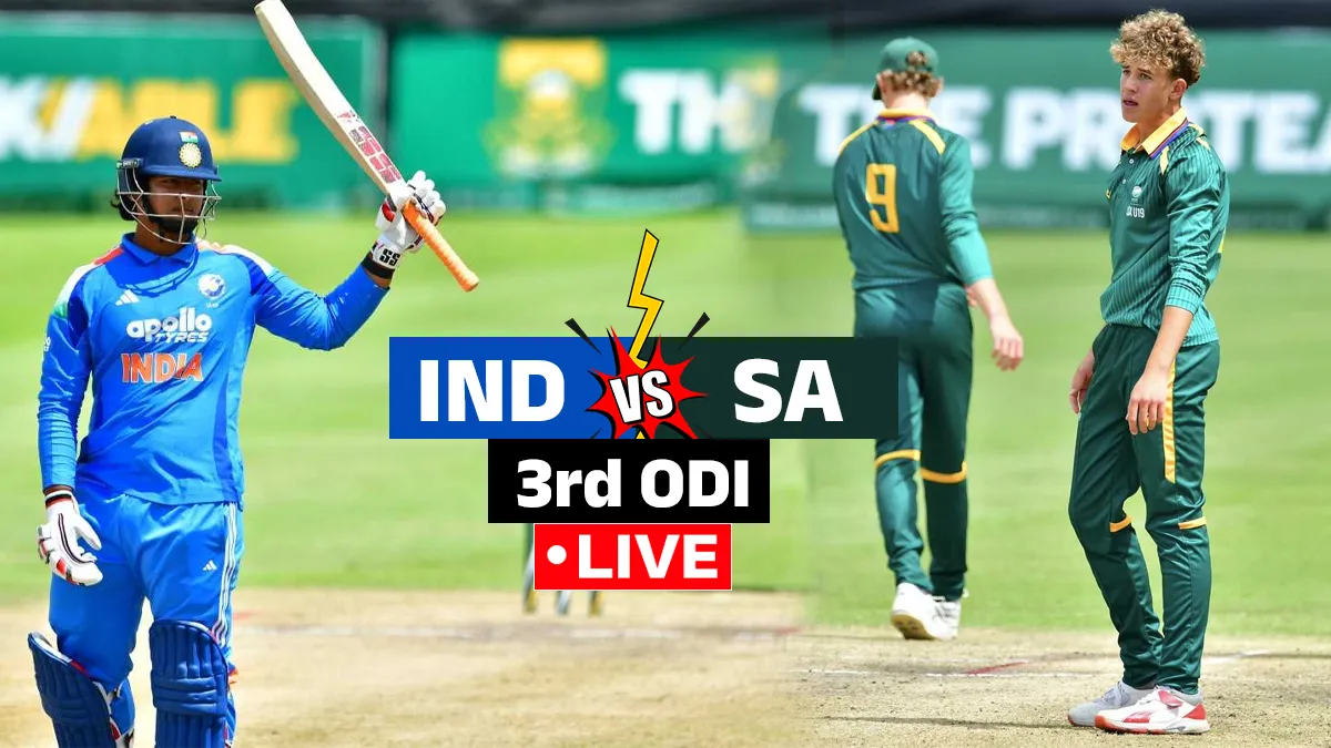 IND vs SA 3rd U19 ODI Live