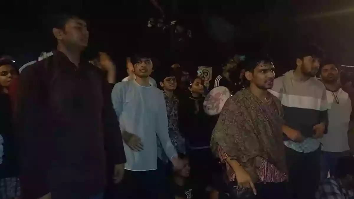 जेएनयू छात्रों का प्रदर्शन