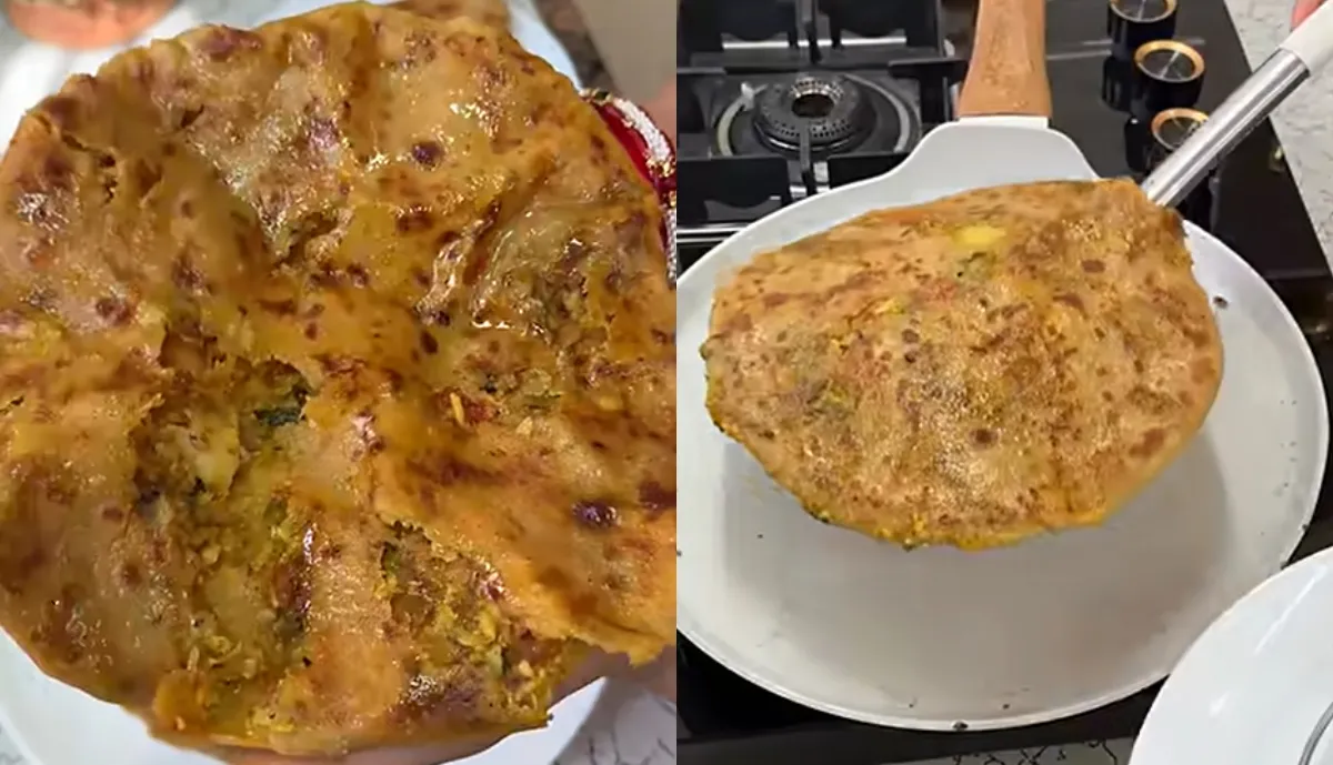 नाश्ते में खाएं पाव भाजी पराठा