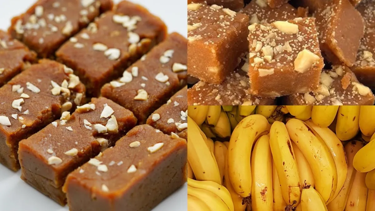 पके हुए केला से बना लें टेस्टी बर्फी