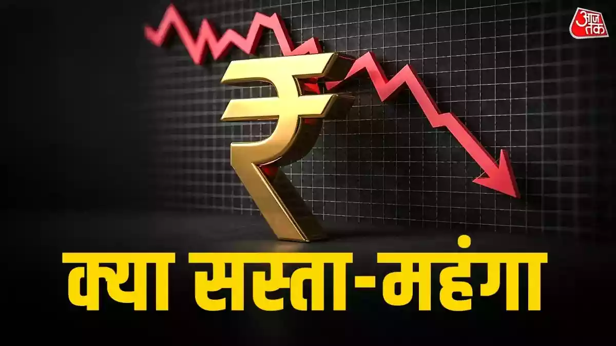 रिकॉर्ड लो पर रुपया