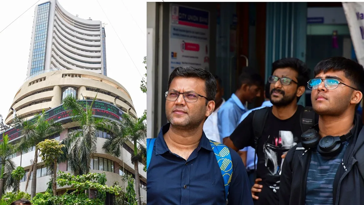शेयर बाजार शुरुआती तेजी के बाद लुढ़का