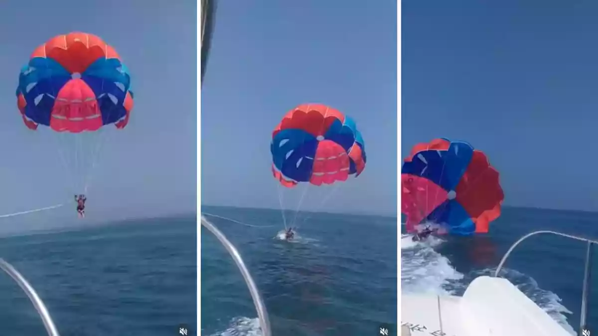 A woman has shared a frightening parasailing experience from Goa after an adventure activity nearly turned dangerous in the middle of the sea