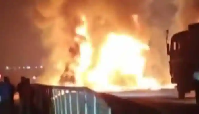 10 Killed After Private Bus Catches Fire In Karnataka's Chitradurga