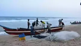 Fourteen Indian fishermen from Tamil Nadu were apprehended by the Sri Lankan Navy for allegedly crossing the International Maritime Boundary Line (IMBL) and