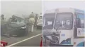 2 Dead, Many Injured In Multi-Vehicle Collision Due To Dense Fog On Delhi-Mumbai Expressway2 Dead, Many Injured In Multi-Vehicle Collision Due To Dense Fog On