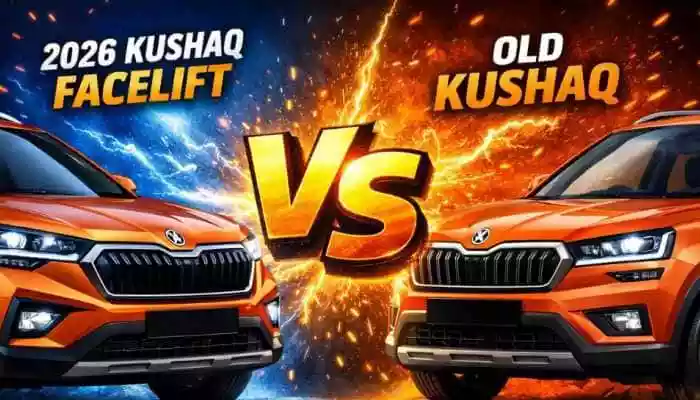 2026 Skoda Kushaq Facelift vs old Kushaq