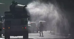 Twenty-three of 39 air quality monitoring stations in Delhi recorded Air Quality Index reading above 400, categorised as “severe”, at 11