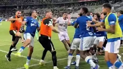 23 players shown red card in Cruzeiro vs Atletico Mineiro final