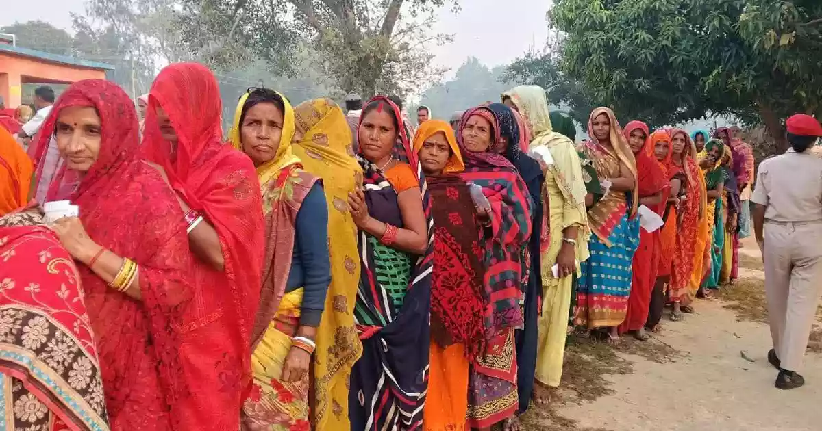 Voting in 122 of the 243 Assembly seats in the second and final phase of the Bihar elections was underway on Tuesday. The turnout was 31.3% till 11 am