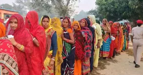 Voting in 122 of the 243 Assembly seats in the second and final phase of the Bihar elections was underway on Tuesday. The turnout was 31.3% till 11 am