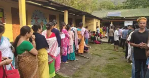 Voting in the Assembly elections in Assam, Kerala and Puducherry began on Thursday. As of 11 am, the turnout in Assam was 38.9%, Kerala 33