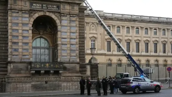 A 38-year-old woman, who was arrested this week along with four other people in connection with the daring $102 million jewel heist at the Louvre Museum's