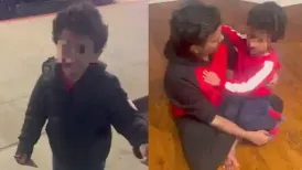 An Indian woman has shared an emotional account of the terrifying moments she and her four year old son experienced during the Black Friday shooting at