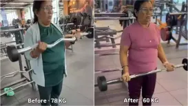 <h4>60-year-old woman shares going to the gym for 1 year helped her lose 18 kg and improve sugar, BP and thyroid health</h4><h4>It is never