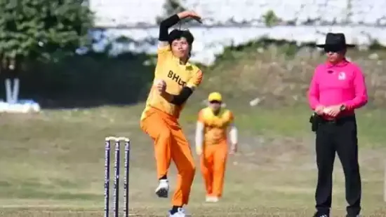 Bhutan Sonam Yeshey entered into record books after the left-arm off-spinner became the first bowler in the world to take eight wickets in a single innings of