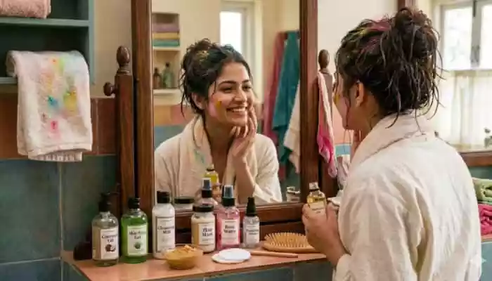 After Holi 2026, proper skincare and haircare are essential to remove stubborn colour stains and prevent dryness or damage. Follow simple