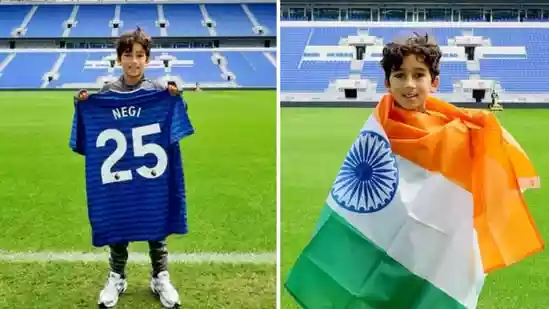 Urban Negi, an Indian-origin 9-year-old from South London, joined a top academy in the Premier League with Everton FC earlier this year