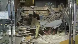 A 6.9 magnitude earthquake shook northeastern Japan and caused small tsunami waves but no apparent damage Friday, days after a stronger quake in the same