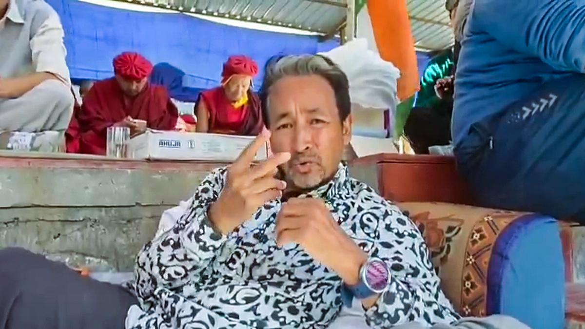 A day after the Union Home Ministry accused him of instigating violence in Ladakh's Leh city which led to the death of four people and injuries to several others, climate activist Sonam Wangchuk told The Hindu on Thursday that he is not afraid of being arrested by the police and he was present in his village.