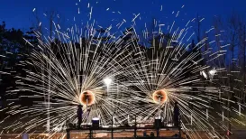 An explosion and fire at a fireworks shop in eastern China has killed eight people and left two others with minor burns ahead of the Lunar New Year