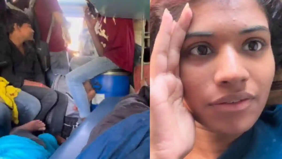 A first-time train journey from Kerala to Varanasi turned into a nightmare for a young woman when she faced overcrowding and passengers occupying her reserved seat. What began as an exciting two-day trip quickly turned into a stressful ordeal she could never have imagined.A first-time train journey from Kerala to Varanasi turned into a nightmare for a young woman when she faced overcrowding and passengers occupying her reserved seat. What began as an exciting two-day trip quickly turned into a stressful ordeal she could never have imagined.The woman, who had booked her seat well in advance, was shocked to wake up and find other passengers occupying her berth. Despite repeatedly complaining to the rail guards and reaching out through Rail Seva, she said no one came to her aid. Frustrated and helpless, she took to Instagram to share her experience with social media users.In a series of viral videos, she documented the unfolding chaos. What began with warm smiles quickly turned into a traumatic experience. As the train progressed, passengers started entering the reserved coaches, ignoring booked seats. Despite having her berth reserved for the entire two-day journey, people forcefully occupied it while she was lying in it.