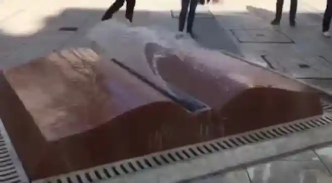 A Fountain That Looks Like An Open Book