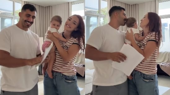 A heartwarming clip shared by Dubai-based influencers has captured the attention of the internet. The couple, Nora and Khalid, who manage a joint Instagram account, recently posted a video showcasing their happiness as they carried their daughter inside their newly purchased apartment with a stunning view of the iconic Burj Khalifa.