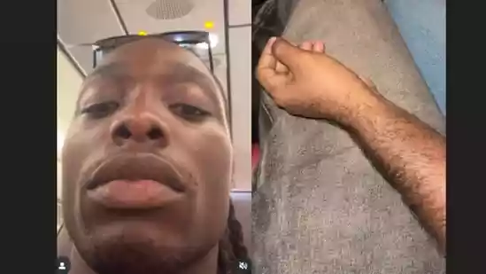 A light-hearted yet slightly awkward moment from a flight to Delhi has gone viral after a foreign passenger captured his fellow traveller's unusual behaviour on camera. The video, shared by Instagram user Sidney Santiago, shows his seatmate trying to use his leg as an armrest during the journey.A light-hearted yet slightly awkward moment from a flight to Delhi has gone viral after a foreign passenger captured his fellow traveller's unusual behaviour on camera. The video, shared by Instagram user Sidney Santiago, shows his seatmate trying to use his leg as an armrest during the journey.Interestingly, the clip only reveals the man's hand resting on Santiago's leg while keeping his face out of view. Still, that brief glimpse was enough to capture the internet's attention.Adding humour to the situation, Santiago captioned his post: “Flight to Delhi was an interesting one… When I tell you, he tried to use my leg as a secondary arm holder the whole flight. Nice guy but needs a lesson in personal space.”