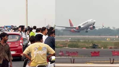 A newly constructed flyover on the Lucknow-Kanpur highway has unexpectedly turned into a hotspot for aviation enthusiasts and curious passersby. With a clear view of the nearby Chaudhary Charan Singh International Airport, the 1.4-kilometre stretch has become a go-to location for watching planes take off, snapping selfies, making video calls, or even smoking beedis while perched precariously on the edge.