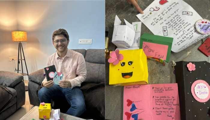 A paediatric surgeon from Chhattisgarh was left overwhelmed with emotion after receiving an unexpected and deeply touching gift from one of his former cancer patients. Dr Tanmay Motiwala shared the heart-warming story on X, recounting how a young survivor named Khushi, who couldn't attend his wedding, sent him a surprise package filled with handmade gifts.