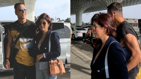 A paparazzo moved towards Nitara, positioning his camera to click her photo. Watch what Akshay Kumar did next. Actor Akshay Kumar, wife-author Twinkle Khanna and daughter Nitara Bhatia on Tuesday flew out of Mumbai for a family vacation. Several videos and pictures of the trio emerged on social media platforms. (Also Read | Twinkle Khanna on kids Nitara and Aarav’s different skin tones: ‘There was always this comparison between them’)