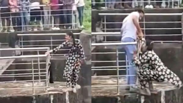 A tense situation unfolded in Rajasthan's Chhipa Barod town when a minor girl attempted to jump into a dam. Thanks to the quick thinking and courage of a local youth, a potential tragedy was averted. The dramatic rescue was caught on camera and has since gone viral on social media, drawing widespread praise.