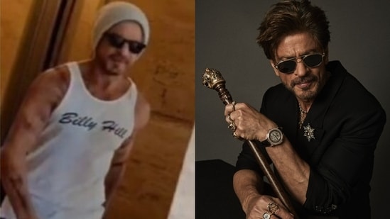 A video of Shah Rukh Khan walking through a lobby is doing rounds online, making fans excited for his upcoming film, King. Actor Shah Rukh Khan was recently spotted by a fan, sporting a whole new look. A video of him walking through a lobby is doing rounds online, making fans excited about his upcoming film King with Siddharth Anand. Here’s why. (Also Read: Aamir Khan feels bad Ajay Devgn, Akshay Kumar, Hrithik Roshan don't get as much credit as him, Shah Rukh Khan, Salman)