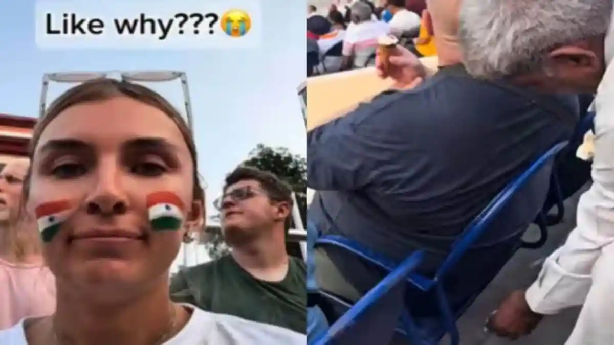 A video shared by a Russian traveller, Ameana Finds, on Instagram, is being widely circulated online, raising concerns about the public cleanliness in India. The now viral clip, shot during the Attari-Wagah border ceremony, shows an elderly man repeatedly littering by discreetly pushing ice cream wrappers under the seat in front of him instead of using a bin.