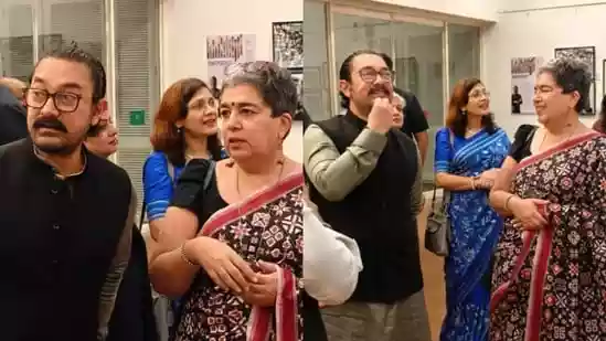 Aamir Khan surprises his ex-wife Reena Datta by attending her art exhibition
