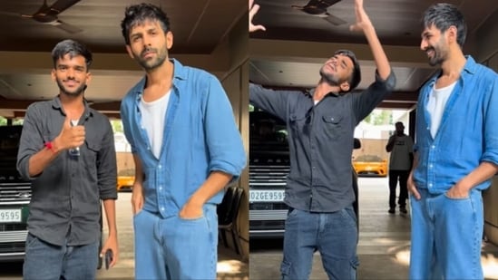 Actor Kartik Aaryan dedicated a post to his mute and deaf fan who travelled from Varanasi to Mumbai to meet him. Taking to Instagram, Kartik shared a post featuring the fan and himself. In the video, the person posed with Kartik after he arrived at the actor's home. The person expressed his love for Kartik and also praised him. Kartik, standing next to him, smiled and laughed. They also shook hands, following which the actor hugged him.