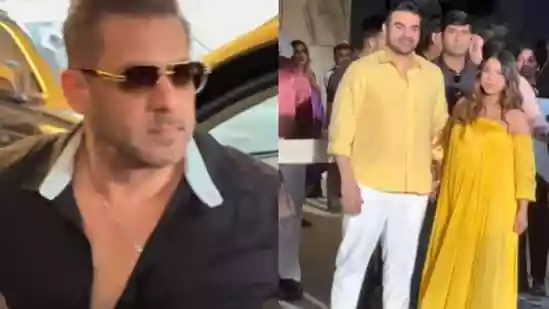 Actor-producer Arbaaz Khan and his wife, Sshura Khan, will have their first child soon. The couple hosted a baby shower in Mumbai on Monday, which was attended by the Khan family as well as friends from the film industry. Salman Khan and Iulia Vantur were also spotted arriving at the event.