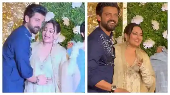 Actor Zaheer Iqbal sparked laughter and headlines after teasing his wife, Sonakshi Sinha, about pregnancy rumours. During a round of photo ops, Zaheer cheekily placed his hand on Sonakshi's midriff as if confirming the speculation, prompting her to let out a surprised “Zaheer!” before both of them burst into laughter at Ramesh Taurani's Diwali celebration in Mumbai.Actor Zaheer Iqbal sparked laughter and headlines after teasing his wife, Sonakshi Sinha, about pregnancy rumours. During a round of photo ops, Zaheer cheekily placed his hand on Sonakshi's midriff as if confirming the speculation, prompting her to let out a surprised “Zaheer!” before both of them burst into laughter at Ramesh Taurani's Diwali celebration in Mumbai.Moments earlier, as the pair approached photographers, Zaheer called out “Sambhaal ke (Be careful)”, a playful nudge that made Sonakshi pause, then giggle and lightly tap him. Before leaving the scene, Zaheer made sure to clarify the stunt to waiting paparazzi: “Mazak kar rahe hain (we're joking),” he said, underlining that there was no serious intent behind the tease.
