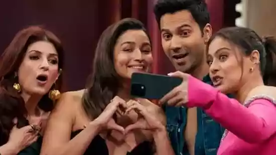 After the dull opening of Kajol and Twinkle Khanna's chat show Two Much, Varun Dhawan and Alia Bhatt stirred things up quite a bit in the second episode. Varun and Alia began their acting careers together in 2012's Student of the Year and have since appeared in 3 movies together, as well as in interviews and other chat shows.