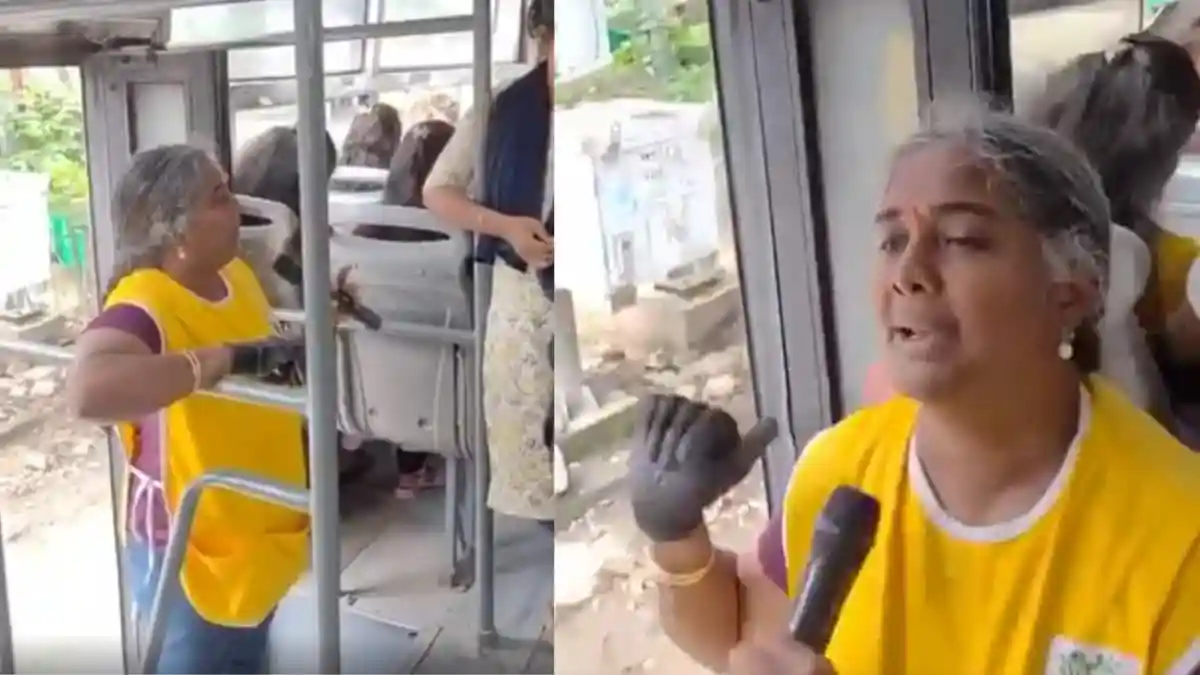 Aiming to keep Bengaluru clean, a woman volunteer boarded a city bus to urge passengers not to litter on the streets. Her message emphasised how small individual efforts can lead to a big collective impact. The video, shared on Reddit, quickly gained traction on social media. While many praised her initiative to promote cleanliness, her switch from Kannada to Hindi while addressing the passengers sparked an online debate.Aiming to keep Bengaluru clean, a woman volunteer boarded a city bus to urge passengers not to litter on the streets. Her message emphasised how small individual efforts can lead to a big collective impact.The video, shared on Reddit, quickly gained traction on social media. While many praised her initiative to promote cleanliness, her switch from Kannada to Hindi while addressing the passengers sparked an online debate.<strong>Raising Cleanliness Awareness On The Bus</strong>In the footage, the woman begins by speaking in Kannada to ask bus passengers not to litter, and she also uses Hindi at certain points.