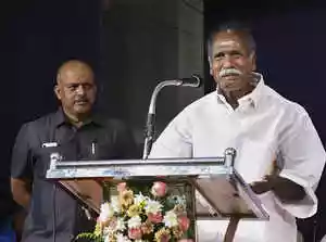 N. Rangasamy was sworn in as Puducherry Chief Minister for the fifth time on Wednesday, administered the oath by LG K. Kailashnathan. A four-time former CM